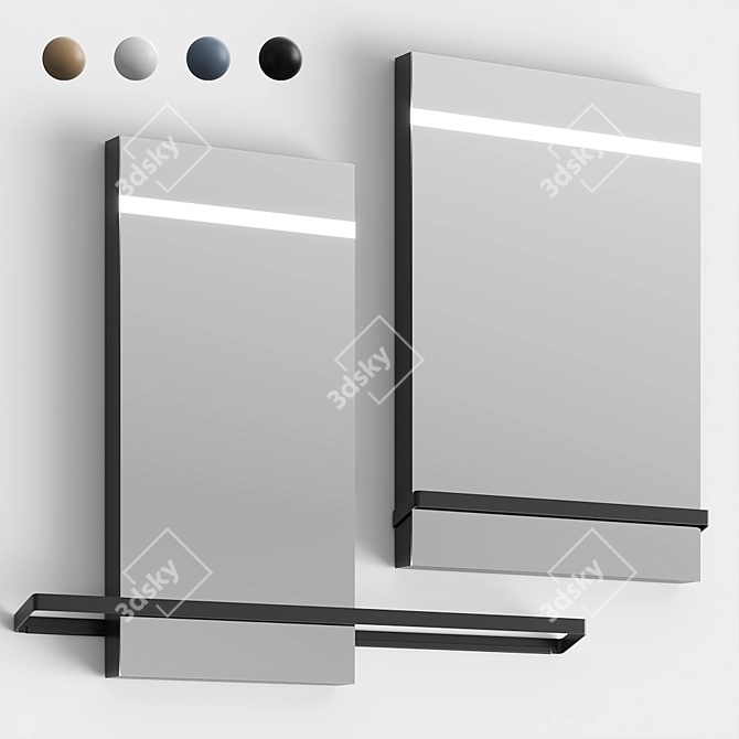 BERTOCCI Fly LED Bathroom Mirrors 3D model image 5