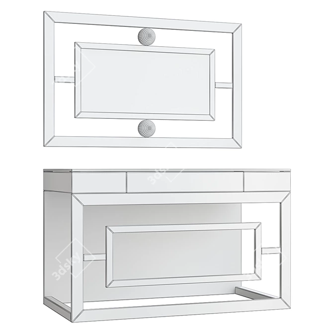 Avian Console Table: A Bird-inspired Masterpiece 3D model image 2