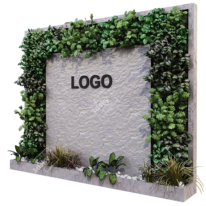 Versatile Greenwall Set 180 3D model image 5