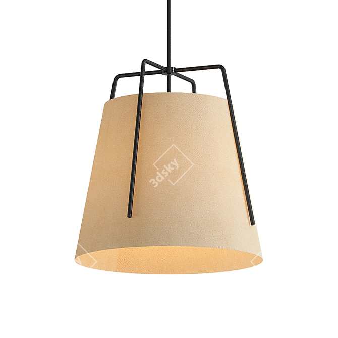 Maxim Pitchfork Pendant Light 3D model image 1