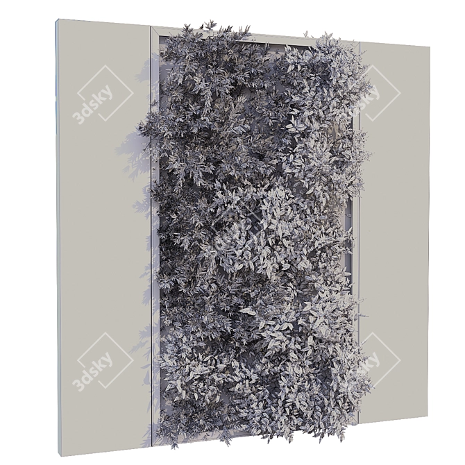 Greenwall Set 182: Modern Vertical Garden Solution 3D model image 7