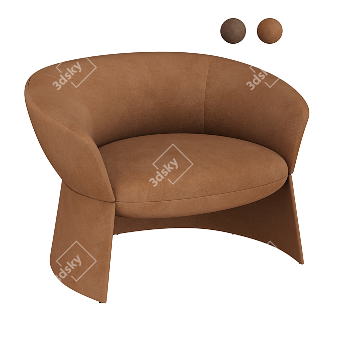 Swale Armchair: Superior Comfort and Style 3D model image 1