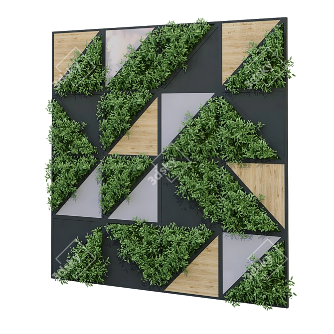 Vertical Oasis Plant Set 3D model image 3