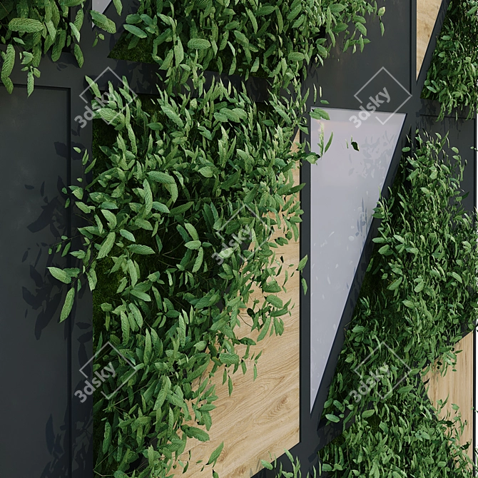 Vertical Oasis Plant Set 3D model image 6