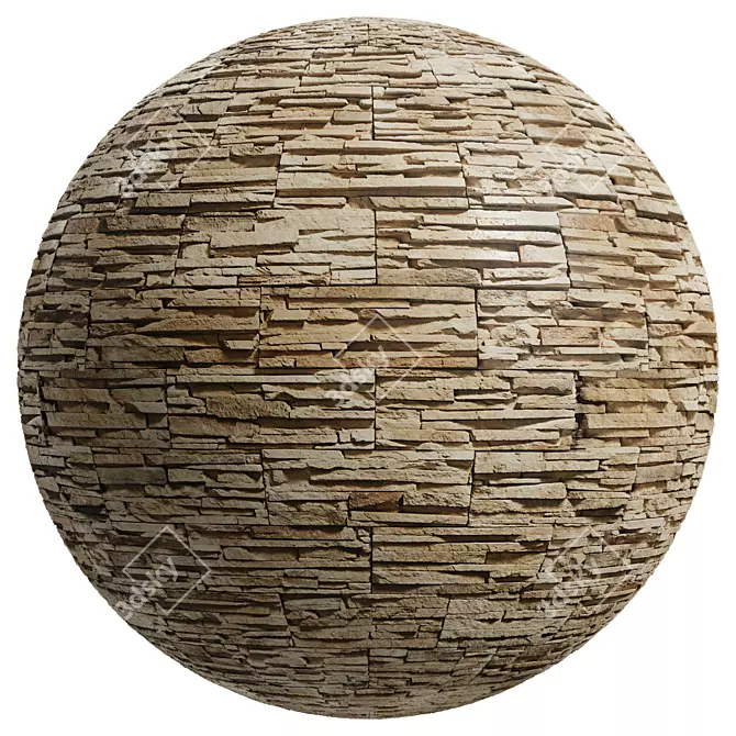 Vintage Stone Texture | PBR | 4K 3D model image 2