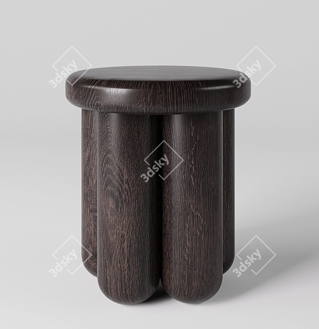 Modern Tinted Wood Coffee Table 3D model image 1