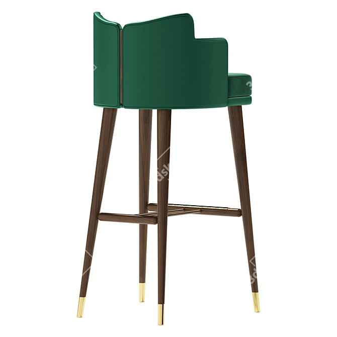 Elegant Mezzo Ervin Bar Chair 3D model image 3