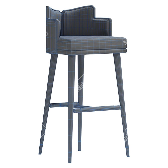 Elegant Mezzo Ervin Bar Chair 3D model image 4