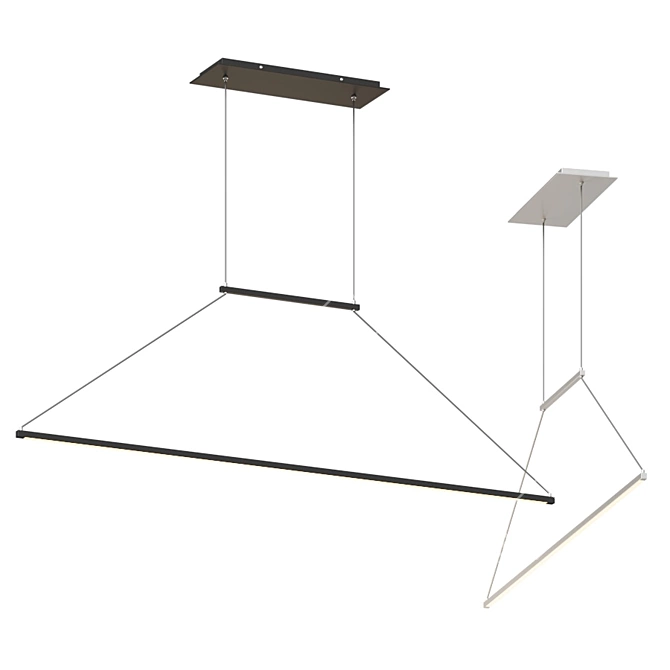 Sleek Forma Linear Suspension 3D model image 1