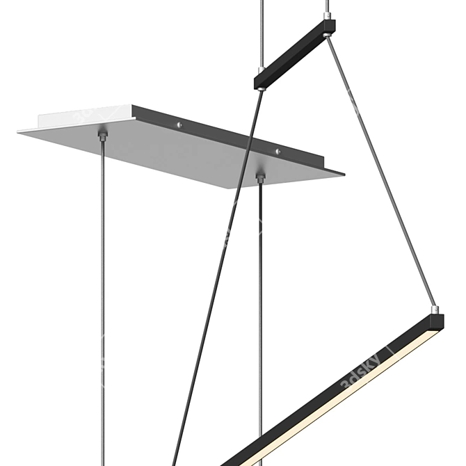 Sleek Forma Linear Suspension 3D model image 3