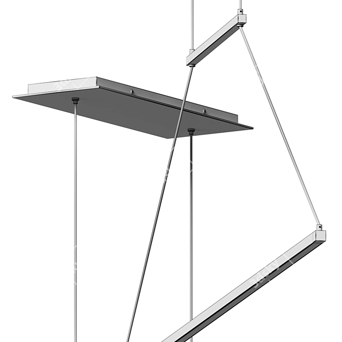 Sleek Forma Linear Suspension 3D model image 4