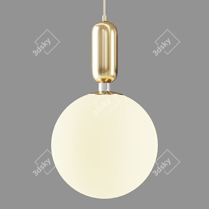 Minimalist Lui Lamp: Sleek & Stylish 3D model image 4