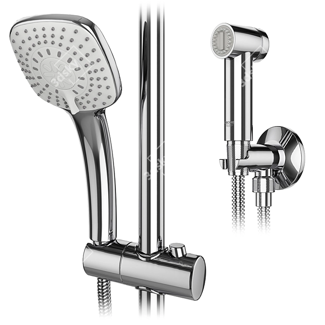 Title: Grohe & IDEAL Standard Faucets and Shower Systems 3D model image 4