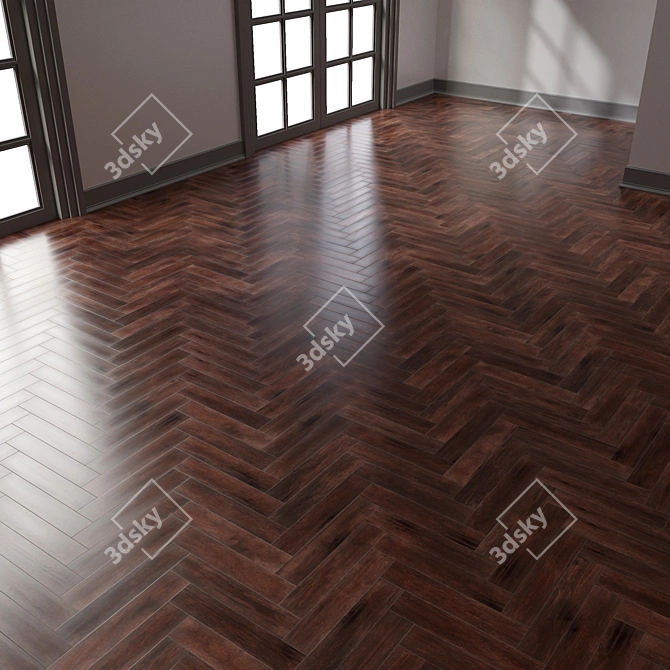 Herringbone Parquet | 4K PBR | 5 Color Options 3D model image 5