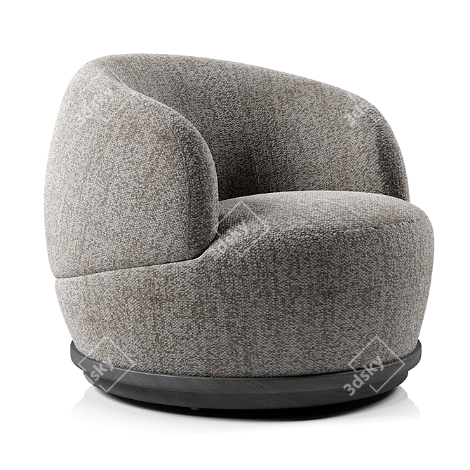 Orbit Armchair: Sleek and Stylish Seating 3D model image 2