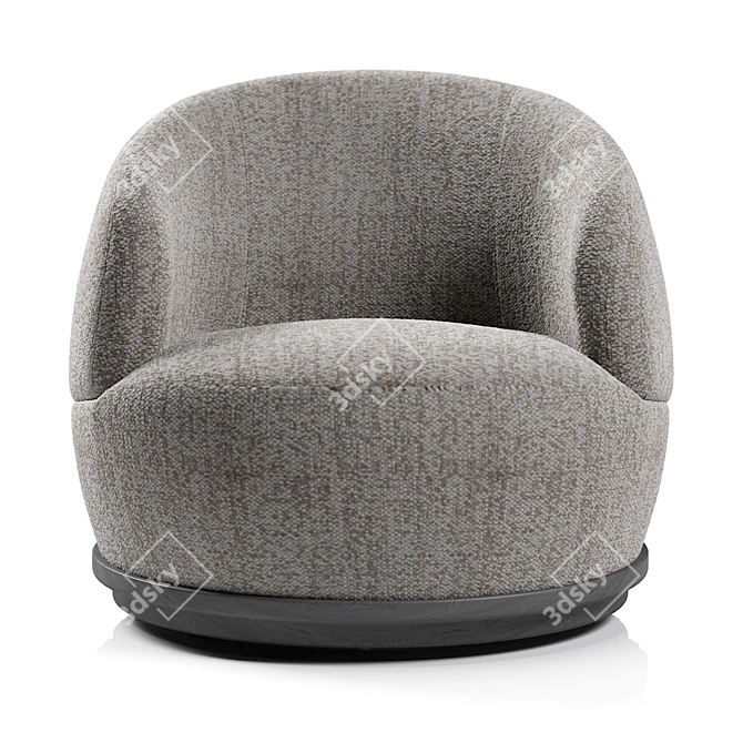 Orbit Armchair: Sleek and Stylish Seating 3D model image 4