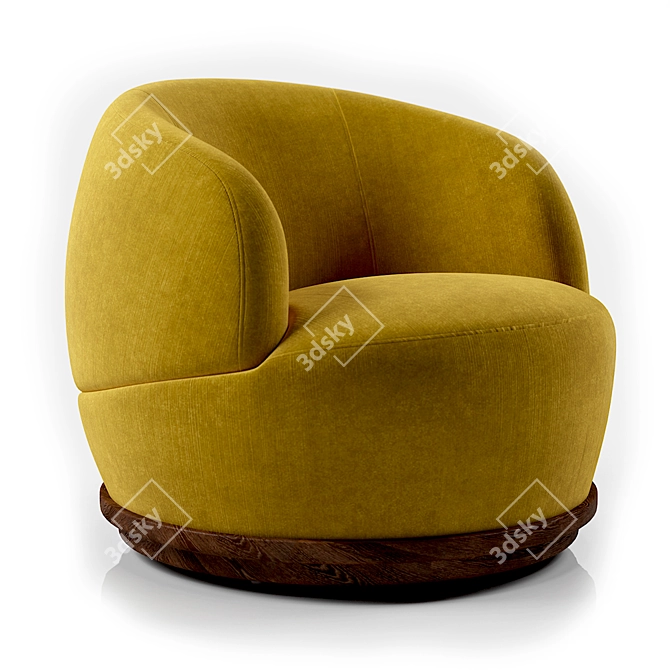 Orbit Armchair: Sleek and Stylish Seating 3D model image 7