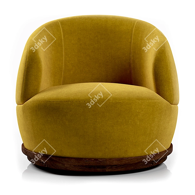 Orbit Armchair: Sleek and Stylish Seating 3D model image 8