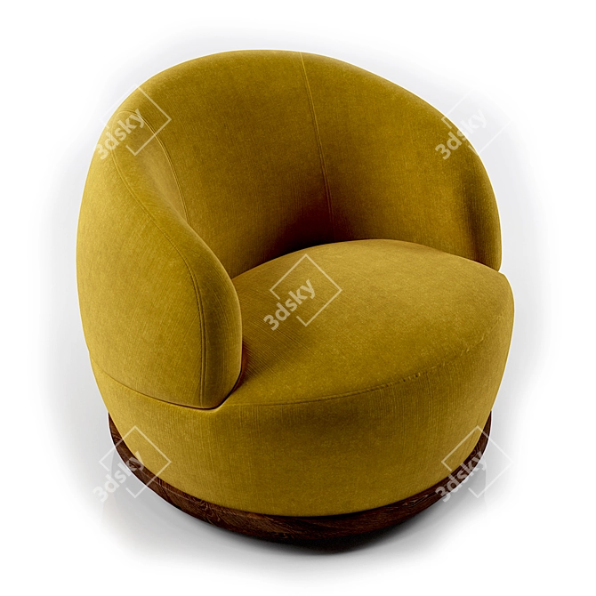 Orbit Armchair: Sleek and Stylish Seating 3D model image 9