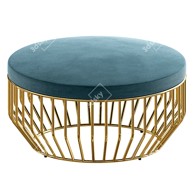 Elevate Your Space: WIRED OTTOMAN 3D model image 1