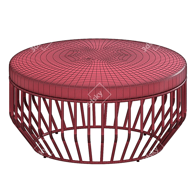 Elevate Your Space: WIRED OTTOMAN 3D model image 4