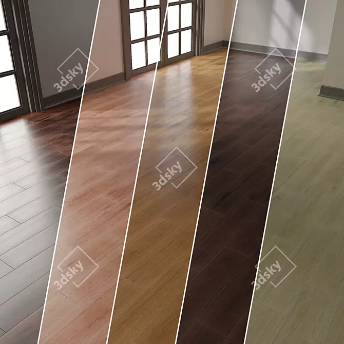 Parquet 2: High-Res PBR Flooring 3D model image 1