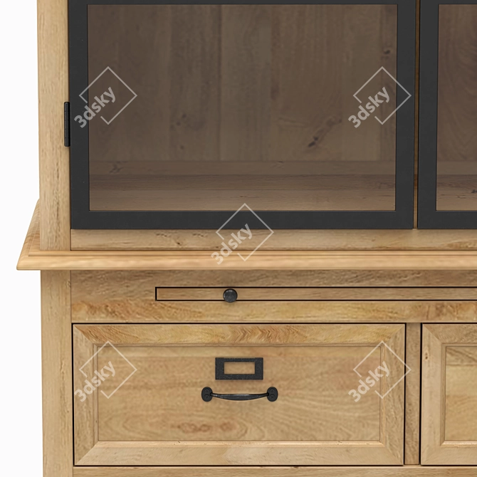 Academy Cabinet: Stylish Storage Solution 3D model image 4