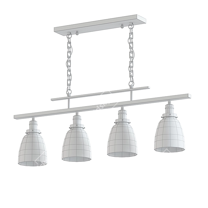 Trendy Casarez 4-Light Pendant 3D model image 2