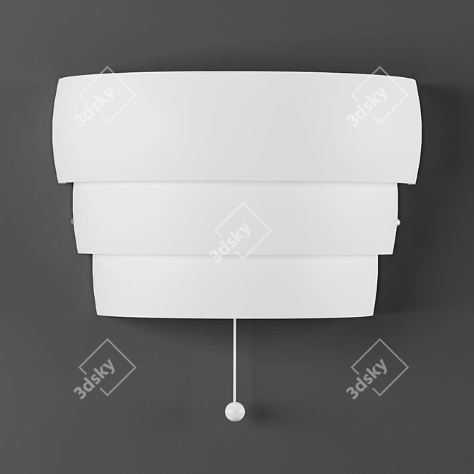 Stylish White Corded GRÖNPLYM 3D model image 3