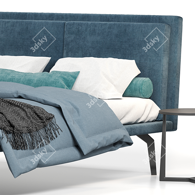 Elevate Restful Sleep with James Bed 3D model image 3