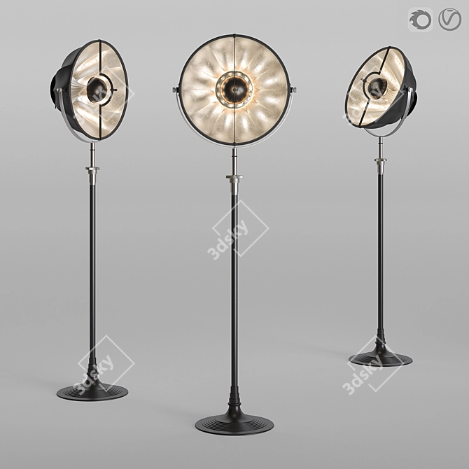 Fortuny Atelier 41 Studio Floor Lamp 3D model image 1