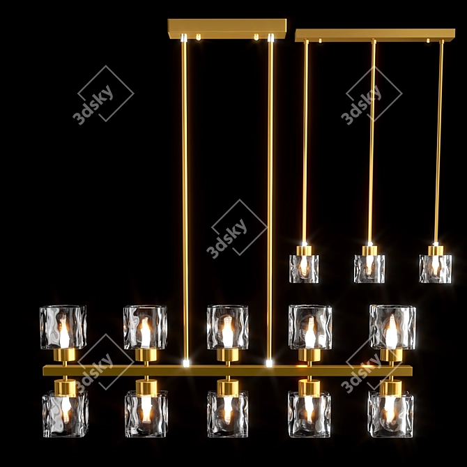 Delicious Gelato Trio: Modern Design Lamps 3D model image 6