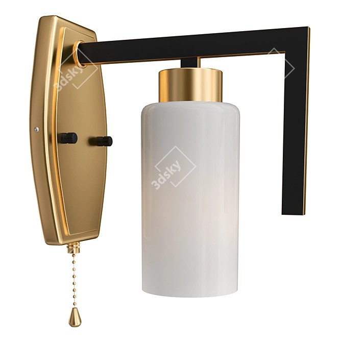 Loft-Style Wall Lamp 3D model image 1