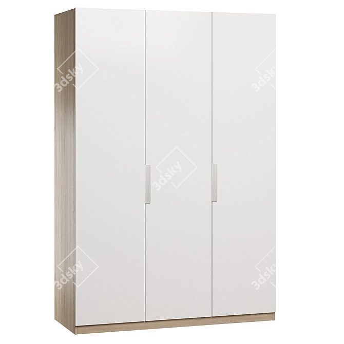 CAREN Wardrobe: Stylish and Spacious 3D model image 3