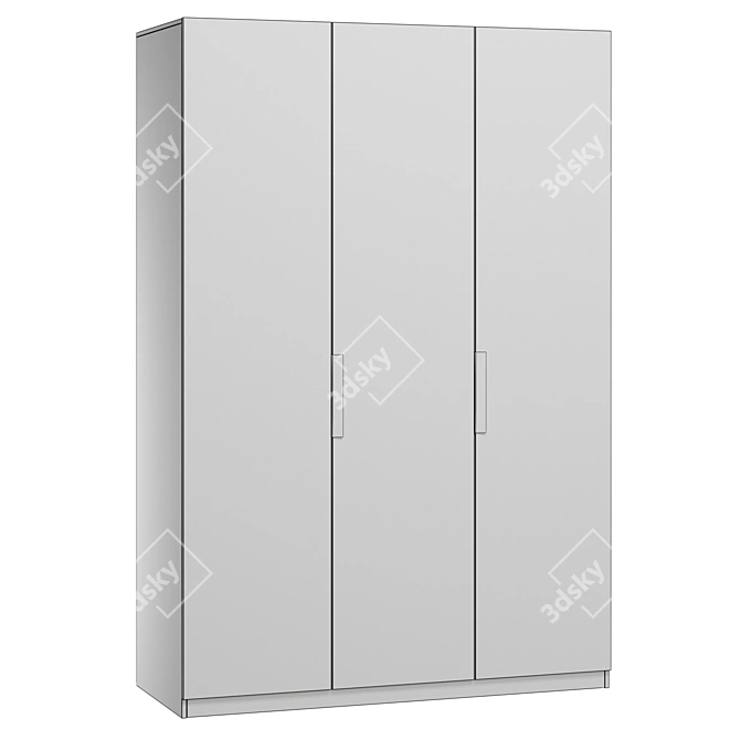 CAREN Wardrobe: Stylish and Spacious 3D model image 5