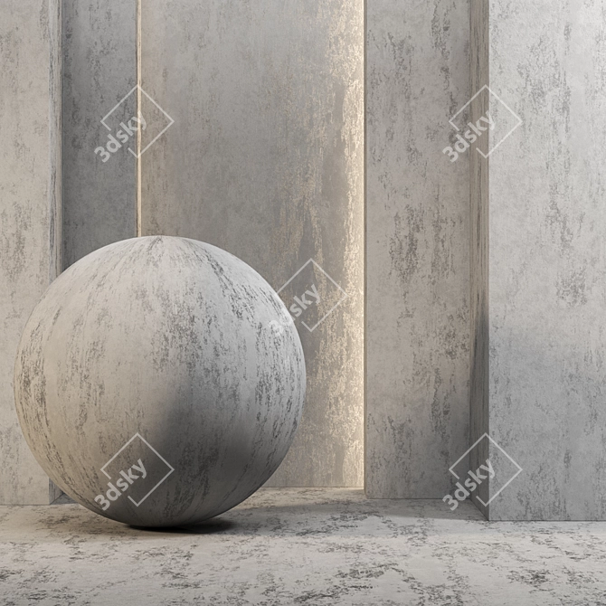 High-res Concrete Textures 3D model image 1