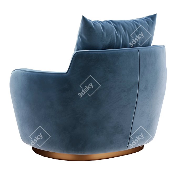 Elegant Ingrid Armchair: Stylish Comfort for Your Space! 3D model image 3