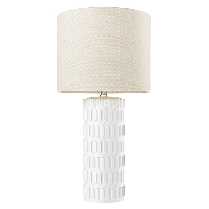 Elegant Tangela Ceramic Table Lamp 3D model image 2