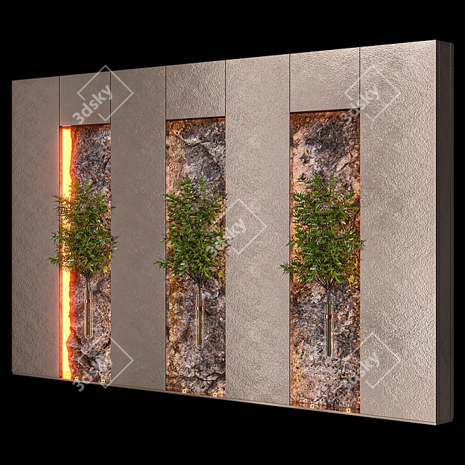 Elegant Foliage Decor Accent 3D model image 3