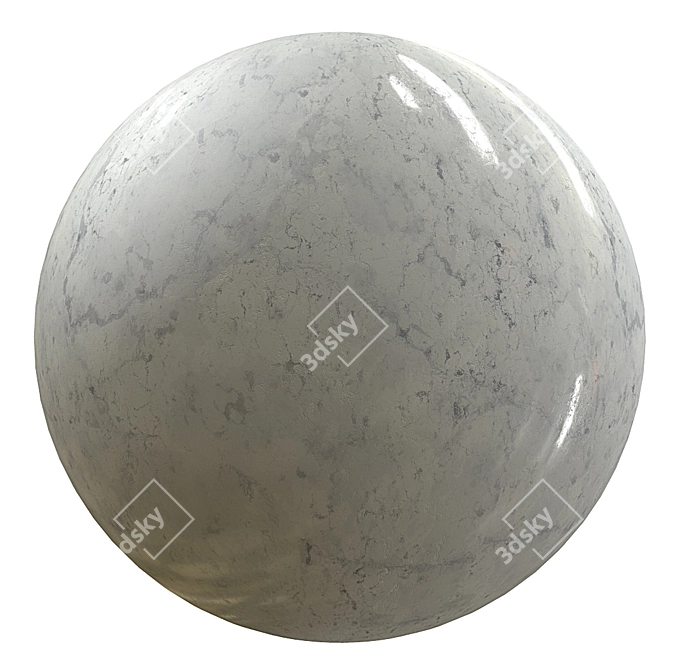 Seamless 4K Quality Marble Texture 3D model image 1