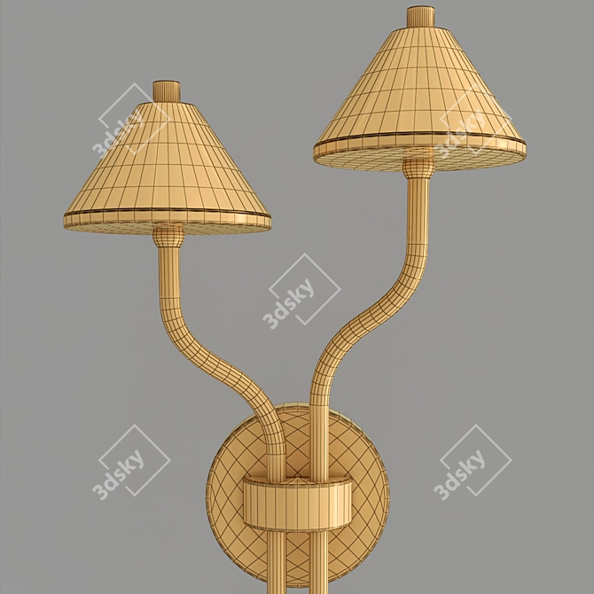 Modern Brass Genre Table Lamp 3D model image 5