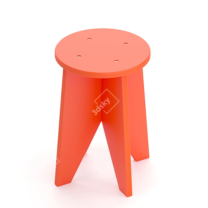 OM Point Stool - Artistic Elegance 3D model image 2