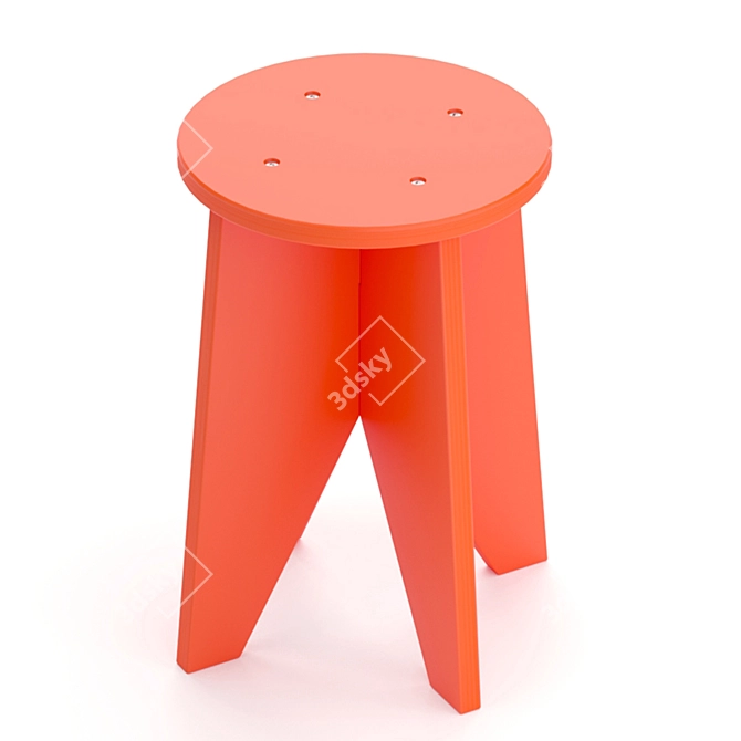 OM Point Stool - Artistic Elegance 3D model image 8