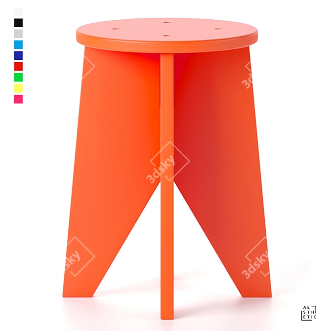 OM Point Stool - Artistic Elegance 3D model image 11