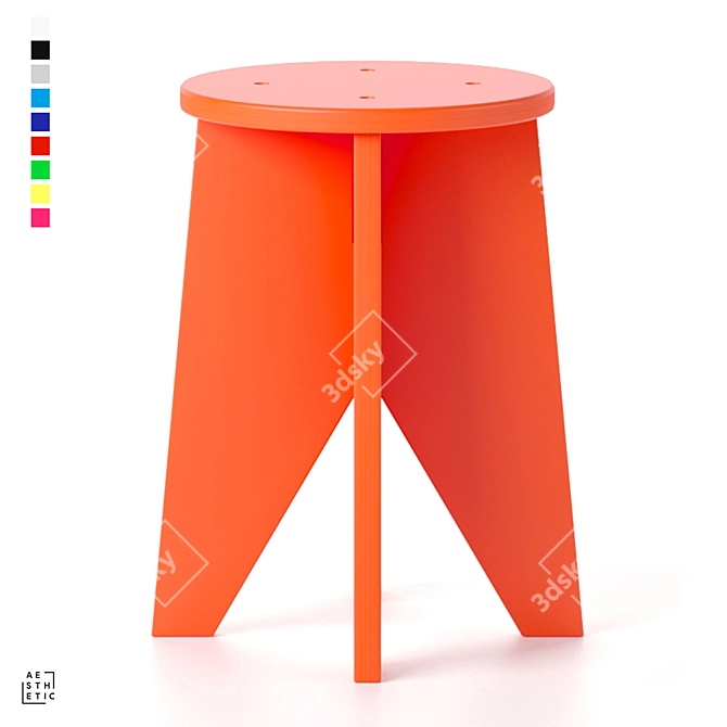 OM Point Stool - Artistic Elegance 3D model image 12