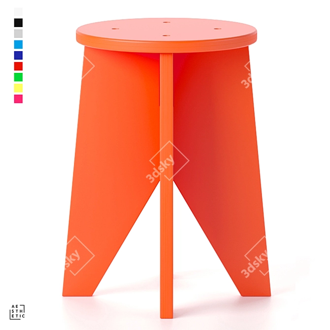 OM Point Stool - Artistic Elegance 3D model image 16