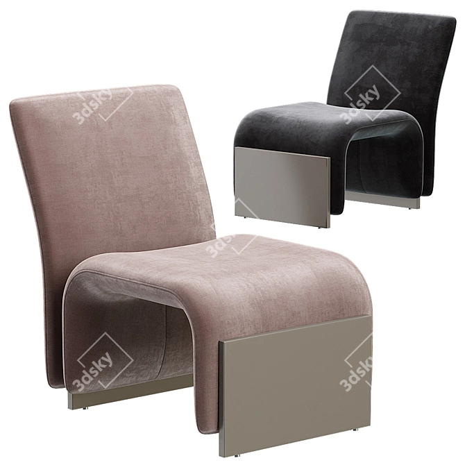 Sancal Diwan: Luxurious Armchair for Modern Spaces 3D model image 2