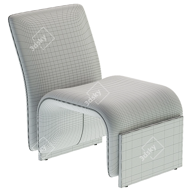 Sancal Diwan: Luxurious Armchair for Modern Spaces 3D model image 3