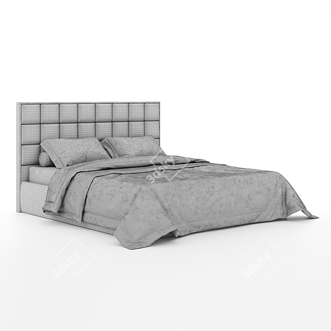 Sensor Sleep Quad Bed - Ultimate Comfort 3D model image 3
