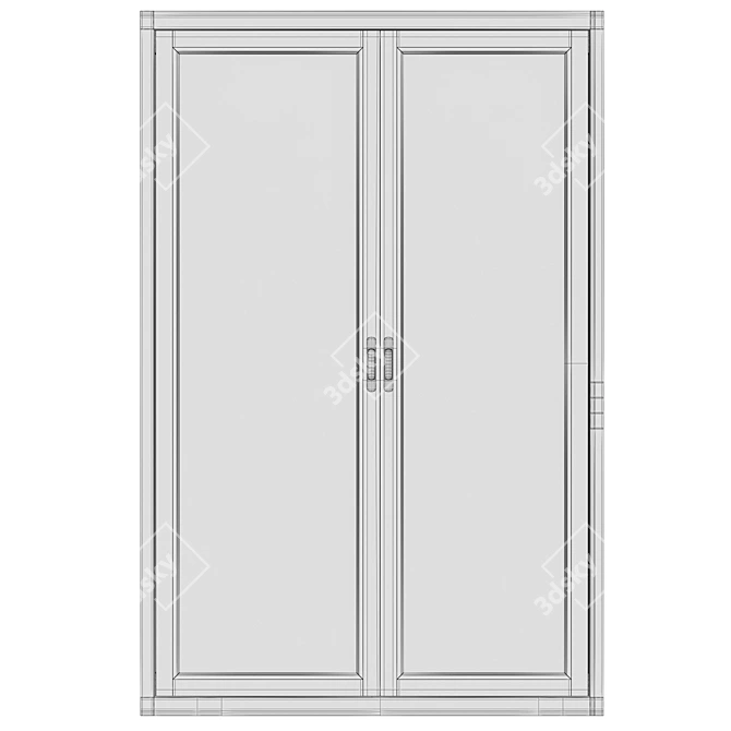 Modern Interior Door 3D model image 3